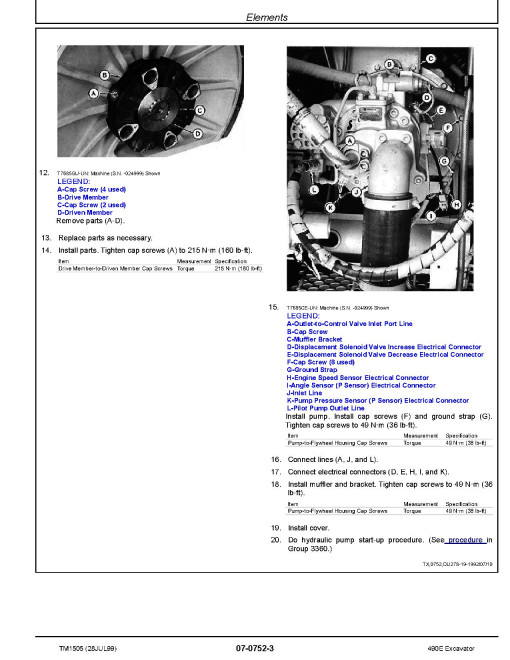 John Deere 490E Crawler Excavators Repair Manual (TM1505) John Deere 490E Crawler Excavators Repair Manual (TM1505)