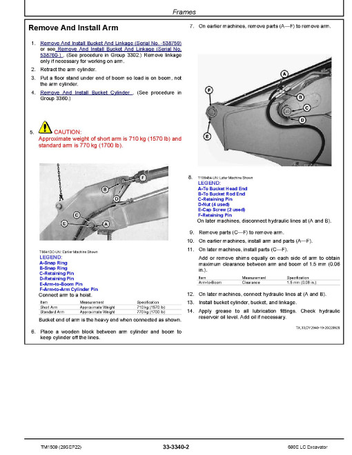 John Deere 690E LC Crawler Excavators Repair Manual (TM1509) John Deere 690E LC Crawler Excavators Repair Manual (TM1509)