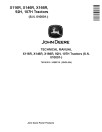 John Deere 107H, 92H, X116R, X146R and X166R Lawn Tractors Technical Manual (TM151319)