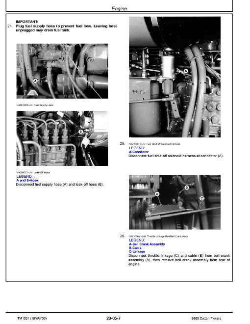 John Deere 9965 Cotton Pickers Repair Manual (TM1531) John Deere 9965 Cotton Pickers Repair Manual (TM1531)