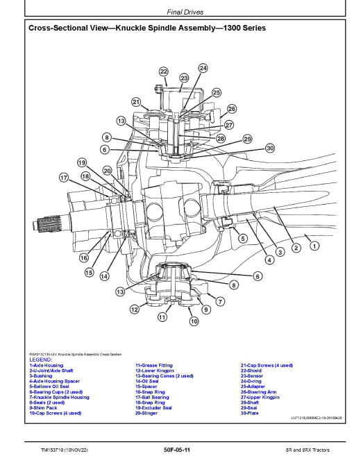 John Deere 8RX-310, 8RX-340, 8RX-370, 8RX-410 Tracked Tractors, 8R-230, 8R-2304, 8R-250, 8R-2704, 8R-280, 8R-3004, 8R-310, 8R-340, 8R-370 and 8R-410 Tractors Repair Manual (TM153719) John Deere 8RX-310, 8RX-340, 8RX-370, 8RX-410 Tracked Tractors, 8R-230, 8R-2304, 8R-250, 8R-2704, 8R-280, 8R-3004, 8R-310, 8R-340, 8R-370 and 8R-410 Tractors Repair Manual (TM153719)
