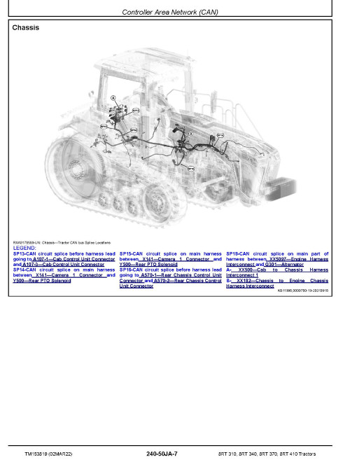 John Deere 8RT 310, 8RT 340, 8RT 370 and 8RT 410 Tracked Tractors (SN. from 924001) Diagnostic Manual (TM153819) John Deere 8RT 310, 8RT 340, 8RT 370 and 8RT 410 Tracked Tractors (SN. from 924001) Diagnostic Manual (TM153819)