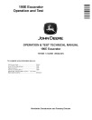 John Deere 190E Crawler Excavators Operation and Test Manual (TM1539)