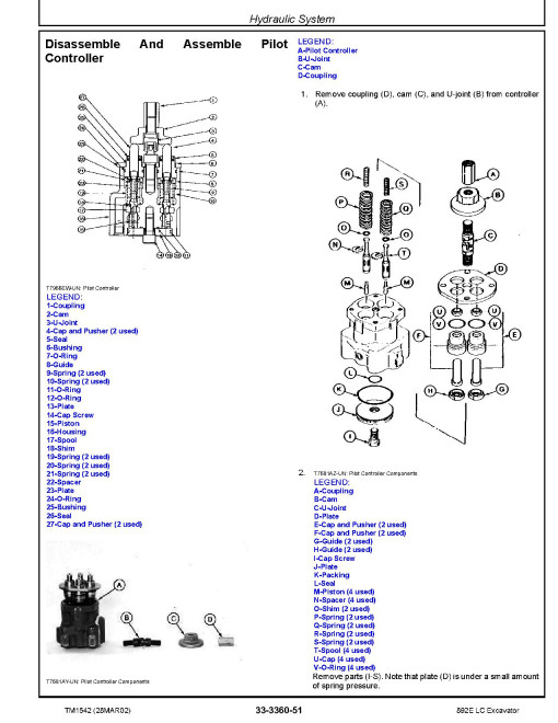 John Deere 892E LC Crawler Excavators Repair Manual (TM1542) John Deere 892E LC Crawler Excavators Repair Manual (TM1542)