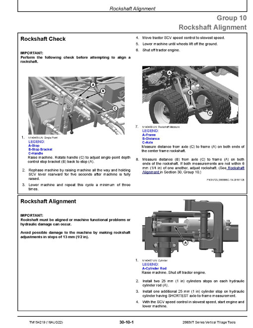 John Deere 2660VT Series Vertical Tillage Tools (North America) Technical Manual (TM154219) John Deere 2660VT Series Vertical Tillage Tools (North America) Technical Manual (TM154219)