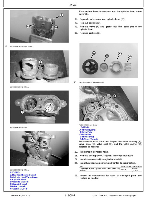 John Deere C140, C160 and C180 Mounted Cannon Sprayers Technical Manual (TM154819) John Deere C140, C160 and C180 Mounted Cannon Sprayers Technical Manual (TM154819)