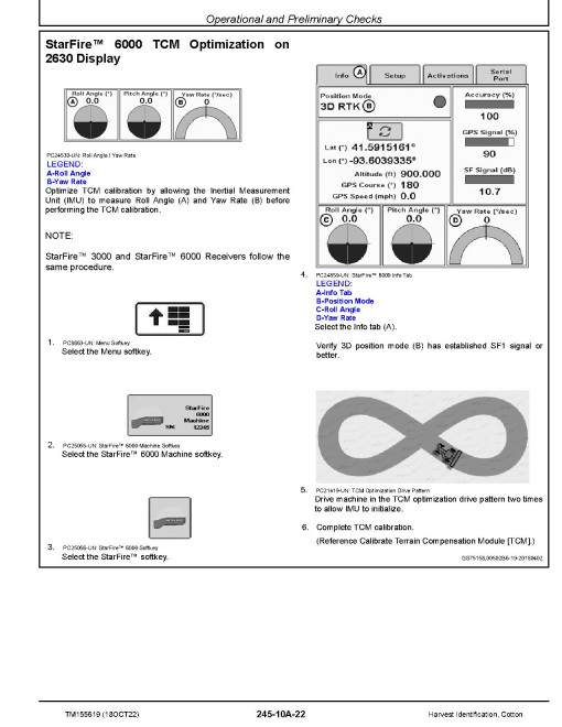 John Deere Harvest Identification, Cotton (PIN. from PCXL02C150000, PCXL02D150000) Technical Manual (TM155619)
