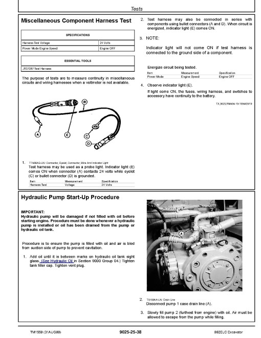 John Deere 992E LC Crawler Excavators Operation and Test Manual (TM1559) John Deere 992E LC Crawler Excavators Operation and Test Manual (TM1559)