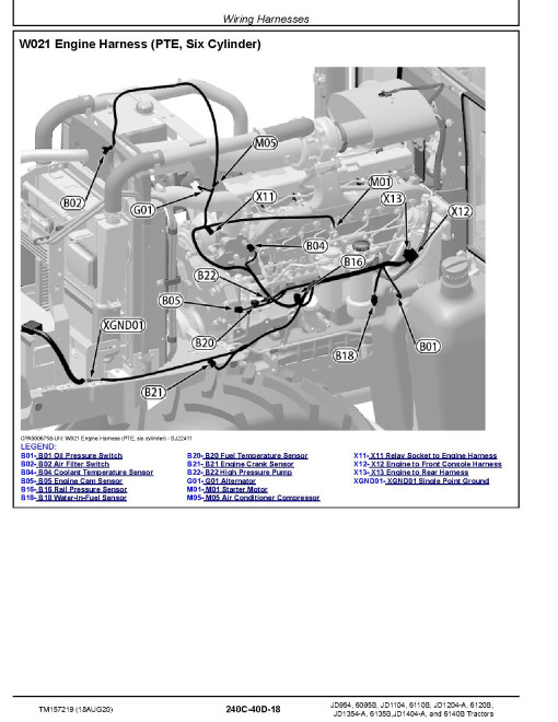 John Deere 6095B, 6110B, 6120B, 6135B, 6140B, JD1104, JD1204-A, JD1354-A, JD1404-A and JD954 Tractors (Europe, Asia, Africa) Diagnostic Manual (TM157219) John Deere 6095B, 6110B, 6120B, 6135B, 6140B, JD1104, JD1204-A, JD1354-A, JD1404-A and JD954 Tractors (Europe, Asia, Africa) Diagnostic Manual (TM157219)