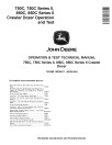 John Deere 750C, 850C, Series II 750C and 850C Crawler Dozers Operation and Test Manual (TM1588)