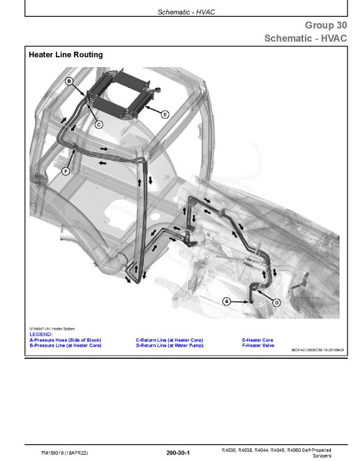 John Deere R4030, R4038, R4044, R4045 and R4060 Self-Propelled Sprayers (SN. from 206000) Diagnostic Manual (TM159319) John Deere R4030, R4038, R4044, R4045 and R4060 Self-Propelled Sprayers (SN. from 206000) Diagnostic Manual (TM159319)