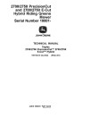 John Deere E-Cut Hybrid 2700, 2750, PrecisionCut 2700 and 2750 Riding Greens Mowers Technical Manual (TM159419)