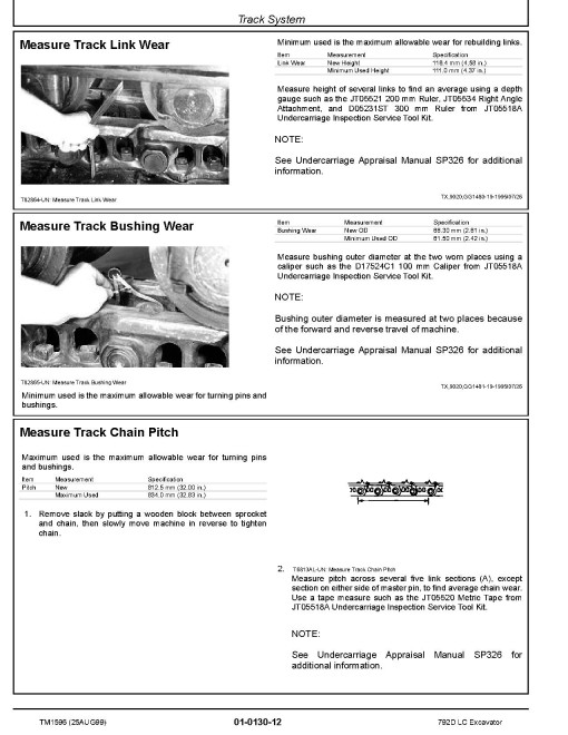 John Deere 792D LC Crawler Excavators Repair Manual (TM1596) John Deere 792D LC Crawler Excavators Repair Manual (TM1596)
