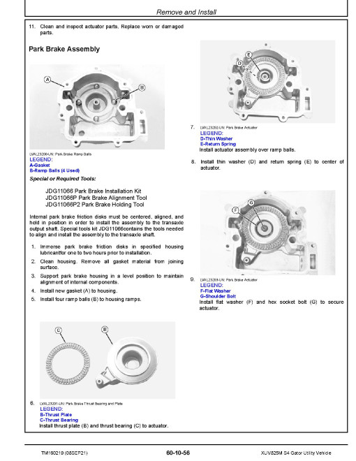 John Deere XUV825M S4 (SN: 040001-) Gator Utility Vehicles Technical Manual (TM160219) John Deere XUV825M S4 (SN: 040001-) Gator Utility Vehicles Technical Manual (TM160219)