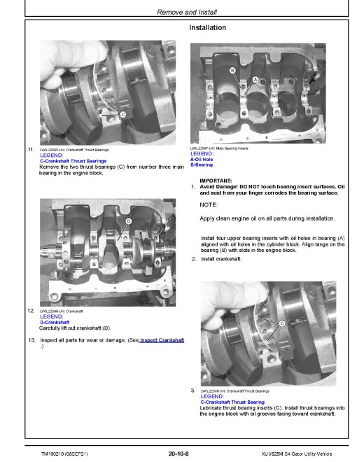John Deere XUV825M S4 (SN: 040001-) Gator Utility Vehicles Technical Manual (TM160219) John Deere XUV825M S4 (SN: 040001-) Gator Utility Vehicles Technical Manual (TM160219)