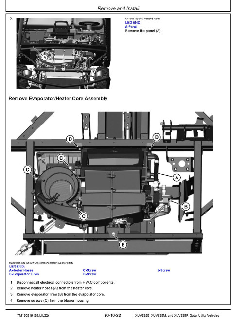 John Deere XUV835E, XUV835M and XUV835R Gator Utility Vehicles (SN. from 040001) Technical Manual (TM160519) John Deere XUV835E, XUV835M and XUV835R Gator Utility Vehicles (SN. from 040001) Technical Manual (TM160519)