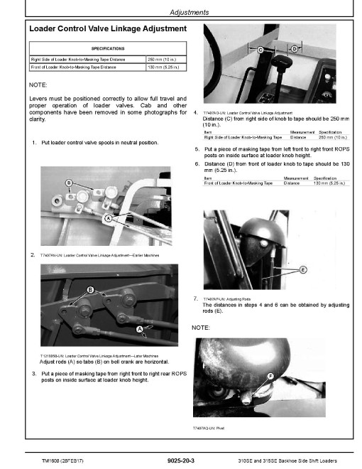 John Deere 310SE and 315SE Side Shift Backhoe Loaders Operation and Test Manual (TM1608) John Deere 310SE and 315SE Side Shift Backhoe Loaders Operation and Test Manual (TM1608)