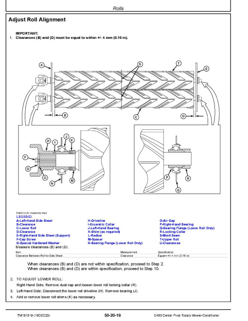 John Deere C450 Center Pivot Rotary Mower-Conditioners Repair Manual (TM161819) John Deere C450 Center Pivot Rotary Mower-Conditioners Repair Manual (TM161819)
