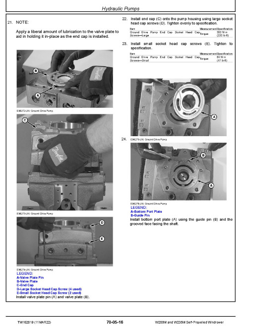 John Deere W200M and W235M Self-Propelled Windrowers Repair Manual (TM162819) John Deere W200M and W235M Self-Propelled Windrowers Repair Manual (TM162819)