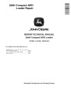 John Deere 244H Compact 4WD Loaders Repair Manual (TM1629)