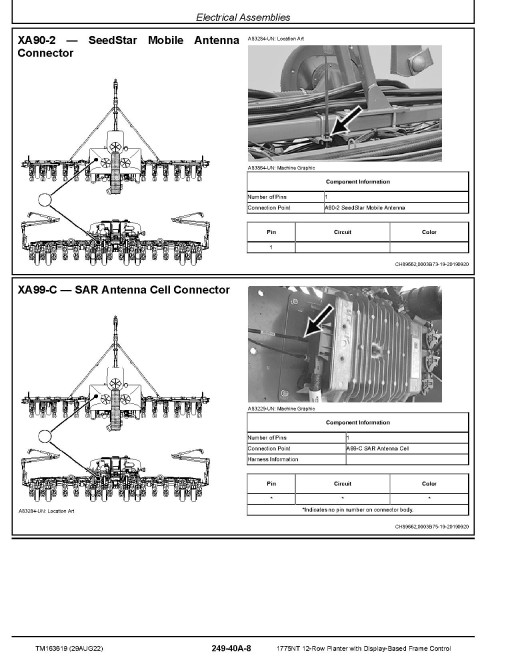 John Deere 1775NT 12-Row Planters (SN: 794101-) with Display-Based Frame Control Diagnostic Manual (TM163619) John Deere 1775NT 12-Row Planters (SN: 794101-) with Display-Based Frame Control Diagnostic Manual (TM163619)