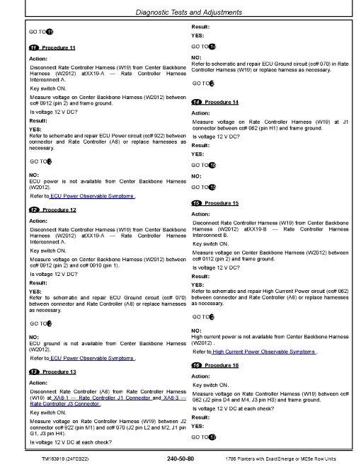 John Deere 1795 Planters with ExactEmerge or ME5e Row Units (SN: 794101-) Diagnostic Manual (TM163919) John Deere 1795 Planters with ExactEmerge or ME5e Row Units (SN: 794101-) Diagnostic Manual (TM163919)