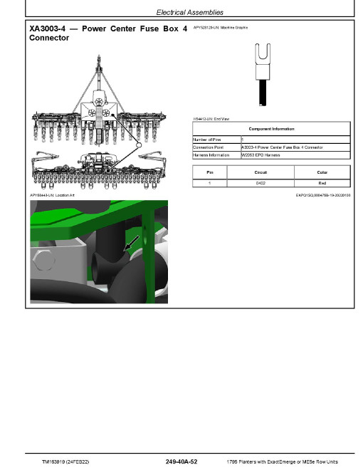 John Deere 1795 Planters with ExactEmerge or ME5e Row Units (SN: 794101-) Diagnostic Manual (TM163919) John Deere 1795 Planters with ExactEmerge or ME5e Row Units (SN: 794101-) Diagnostic Manual (TM163919)