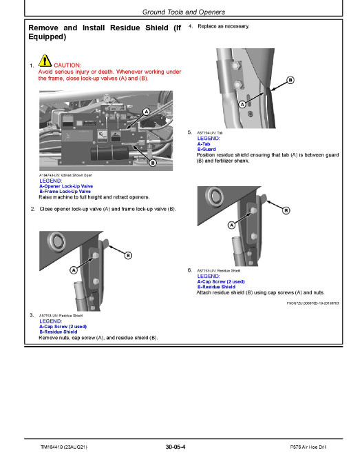 John Deere P576 Air Hoe Drills Repair Manual (TM164419)