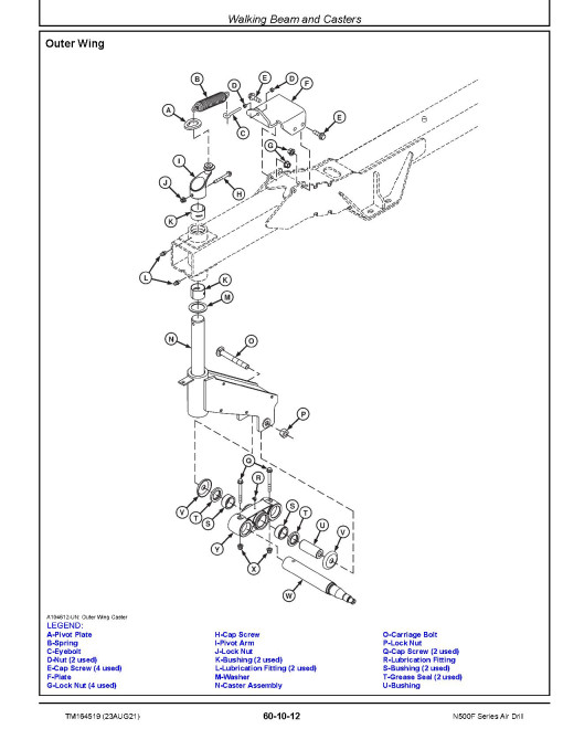John Deere N530F, N540F, N543F and N560F Air Drills Repair Manual (TM164519)