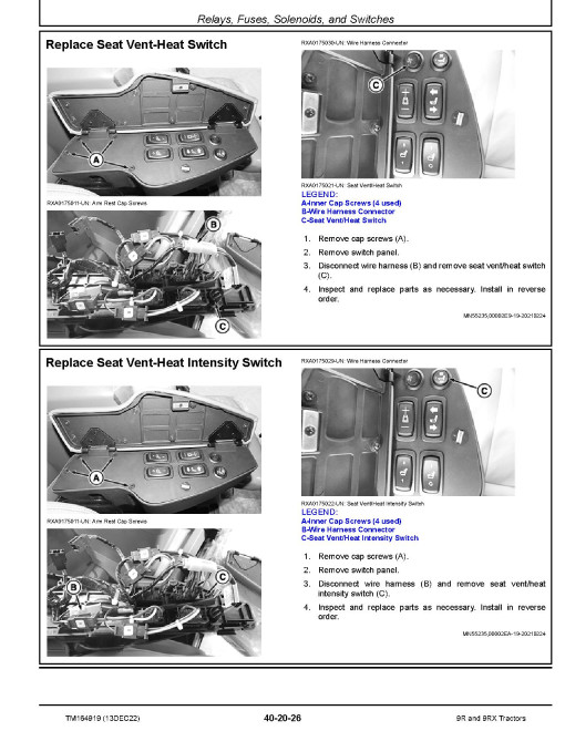 John Deere 9R390, 9R440, 9R490, 9R540, 9R590, 9R640, 4WD Articulated Tractors, 9RX490, 9RX540, 9RX590 and 9RX640 Articulated Tracked Tractors (+SCRAPER) Repair Manual (TM164919) John Deere 9R390, 9R440, 9R490, 9R540, 9R590, 9R640, 4WD Articulated Tractors, 9RX490, 9RX540, 9RX590 and 9RX640 Articulated Tracked Tractors (+SCRAPER) Repair Manual (TM164919)