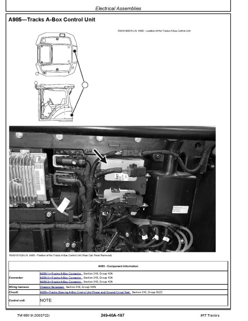 John Deere 9RT 470, 9RT 490, 9RT 520, 9RT 540, 9RT 570 and 9RT 590 Tracked Tractors (+SCRAPER) Operation and Test Manual (TM165019) John Deere 9RT 470, 9RT 490, 9RT 520, 9RT 540, 9RT 570 and 9RT 590 Tracked Tractors (+SCRAPER) Operation and Test Manual (TM165019)