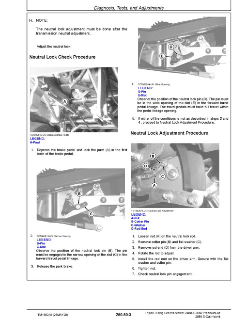 John Deere E-Cut Hybrid 2550, PrecisionCut 2400 and 2550 Riding Mowers Technical Manual (TM165319) John Deere E-Cut Hybrid 2550, PrecisionCut 2400 and 2550 Riding Mowers Technical Manual (TM165319)