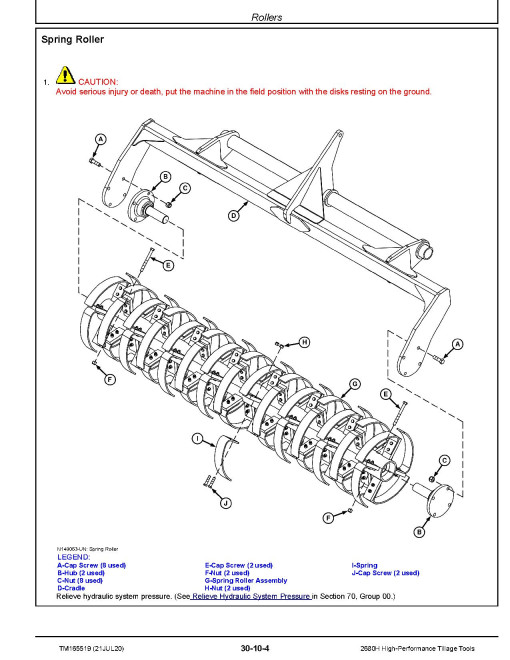 John Deere 2680H High-Performance Disk Tillage Tools Technical Manual (TM165519) John Deere 2680H High-Performance Disk Tillage Tools Technical Manual (TM165519)