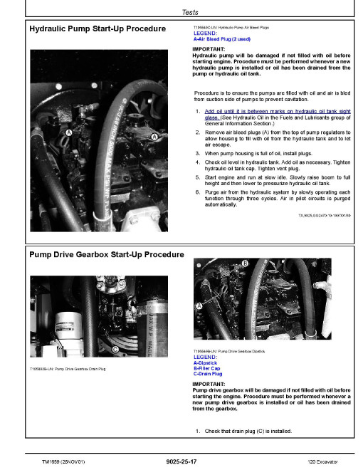 John Deere 120 Crawler Excavators (Metric) Operation and Test Manual (TM1659) John Deere 120 Crawler Excavators (Metric) Operation and Test Manual (TM1659)