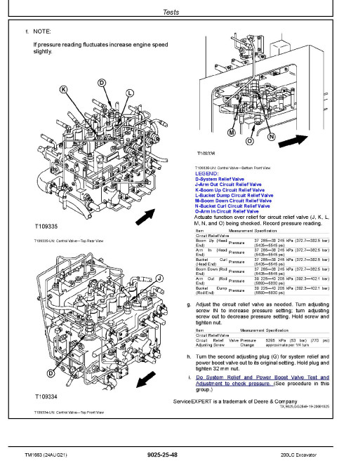 John Deere 200LC Crawler Excavators (Metric) Operation and Test Manual (TM1663) John Deere 200LC Crawler Excavators (Metric) Operation and Test Manual (TM1663)