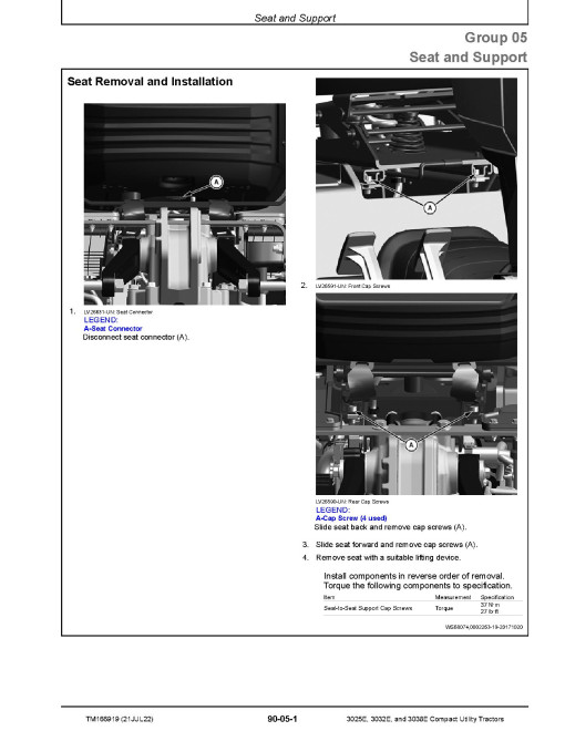 John Deere 3025E, 3032E and 3038E Compact Utility Tractors (SN: KL100001-) Diagnostic and Repair Manual (TM166919) John Deere 3025E, 3032E and 3038E Compact Utility Tractors (SN: KL100001-) Diagnostic and Repair Manual (TM166919)