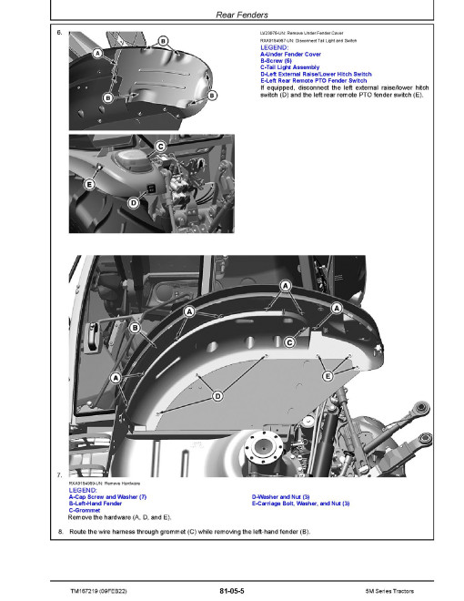 John Deere 5090M, 5100M, 5115M and 5125M Tractors Repair Manual (TM167219) John Deere 5090M, 5100M, 5115M and 5125M Tractors Repair Manual (TM167219)