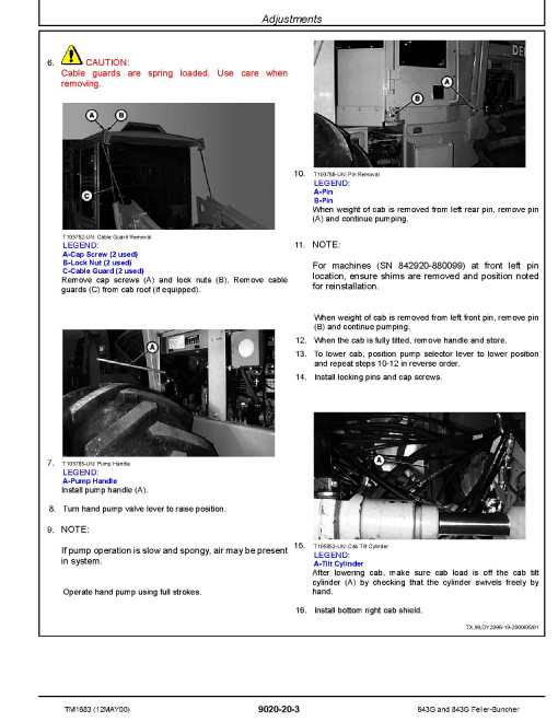 John Deere 643G and 843G Feller Bunchers Operation and Test Manual (TM1683) John Deere 643G and 843G Feller Bunchers Operation and Test Manual (TM1683)