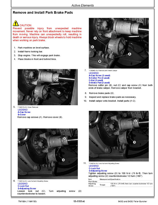 John Deere 643G and 843G Wheeled Feller Bunchers Repair Manual (TM1684) John Deere 643G and 843G Wheeled Feller Bunchers Repair Manual (TM1684)