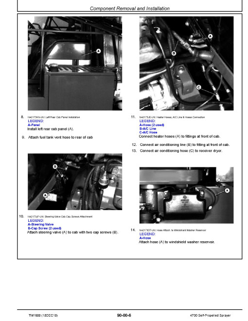 John Deere 4700 Self-Propelled Sprayers Repair Manual (TM1688) John Deere 4700 Self-Propelled Sprayers Repair Manual (TM1688)