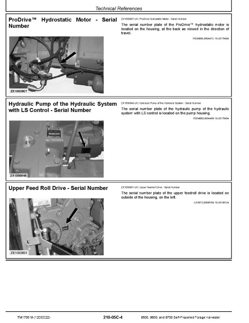 John Deere 9500, 9600 and 9700 Self-Propelled Forage Harvesters Diagnostic Manual (TM170519) John Deere 9500, 9600 and 9700 Self-Propelled Forage Harvesters Diagnostic Manual (TM170519)