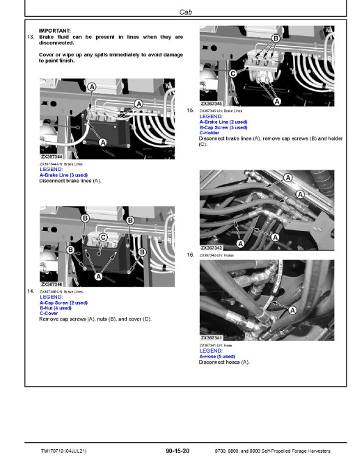 John Deere 9700, 9800 and 9900 Self-Propelled Forage Harvesters (SN: 622000-622999) Repair Manual (TM170719) John Deere 9700, 9800 and 9900 Self-Propelled Forage Harvesters (SN: 622000-622999) Repair Manual (TM170719)
