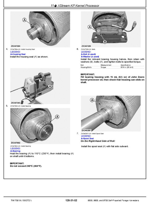 John Deere 9500, 9600 and 9700 Self-Propelled Forage Harvesters (SN: 623000-626999) Repair Manual (TM170819) John Deere 9500, 9600 and 9700 Self-Propelled Forage Harvesters (SN: 623000-626999) Repair Manual (TM170819)