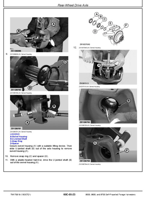 John Deere 9500, 9600 and 9700 Self-Propelled Forage Harvesters (SN: 623000-626999) Repair Manual (TM170819) John Deere 9500, 9600 and 9700 Self-Propelled Forage Harvesters (SN: 623000-626999) Repair Manual (TM170819)