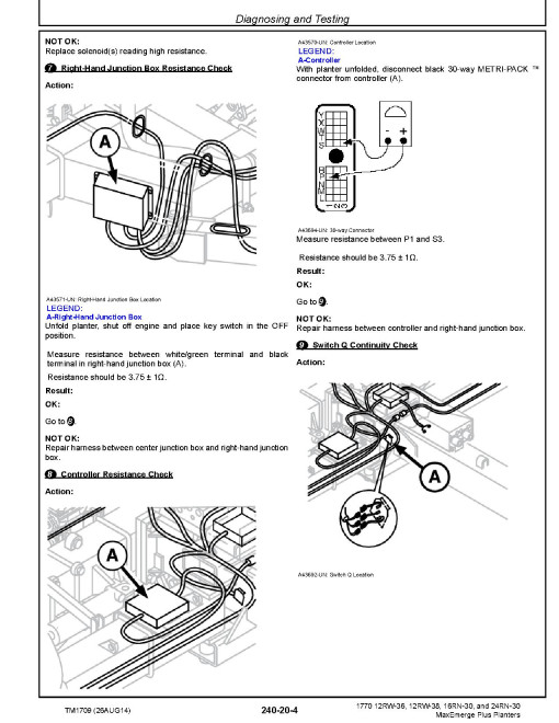 John Deere MaxEmerge Plus 1770 12RW-36, 12RW-38, 16RN-30 and 24RN-30 Planters Technical Manual (TM1709) John Deere MaxEmerge Plus 1770 12RW-36, 12RW-38, 16RN-30 and 24RN-30 Planters Technical Manual (TM1709)