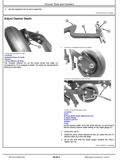 John Deere P660, P670, P680 and P690 Precission Air Hoe Drills Repair Manual (TM174219)
