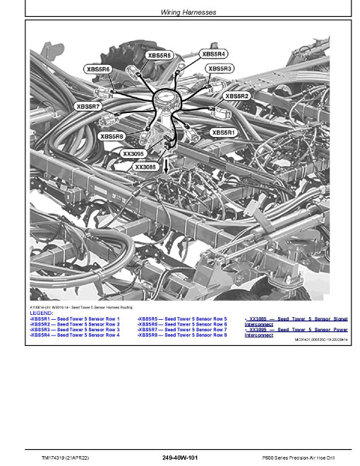 John Deere P660, P670, P680 and P690 Precission Air Hoe Drills Diagnostic Manual (TM174319)