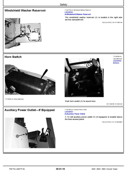 John Deere 450H, 550H and 650H Crawler Dozers Repair Manual (TM1744) John Deere 450H, 550H and 650H Crawler Dozers Repair Manual (TM1744)