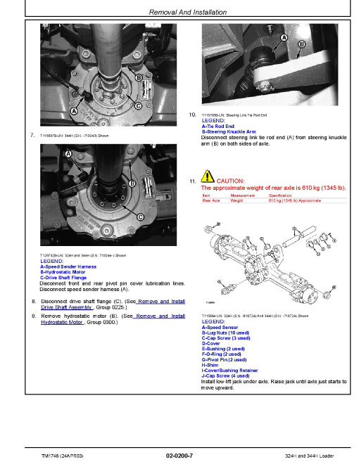 John Deere 324H and 344H Compact 4WD Loaders Repair Manual (TM1746) John Deere 324H and 344H Compact 4WD Loaders Repair Manual (TM1746)