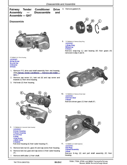 John Deere PrecisionCut 7500A, 7700A, 8700A, 8900A and TerrainCut 8800A Reel Mowers Technical Manual (TM177619) John Deere PrecisionCut 7500A, 7700A, 8700A, 8900A and TerrainCut 8800A Reel Mowers Technical Manual (TM177619)